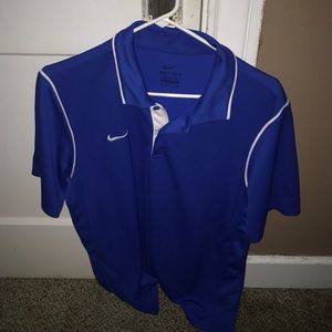 Medium men’s Nike Dri Fit polo blue